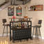 Bar avec tablettes de rangement Home-1505611461