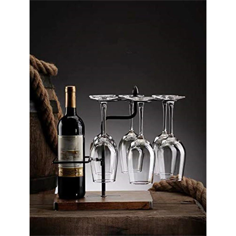 Red Wine Stemware Racks Kitchen Bar Table Decoration