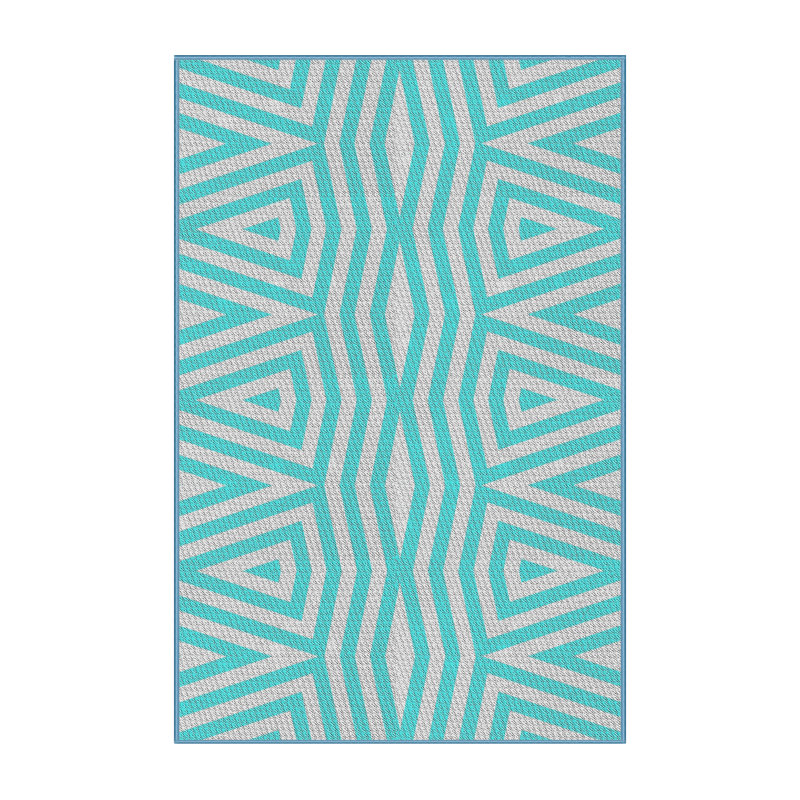 Abstract Indoor Rug, Rectangle 5' x 8'