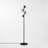 Cascading Four-Orb Glass Cluster Floor Lamp