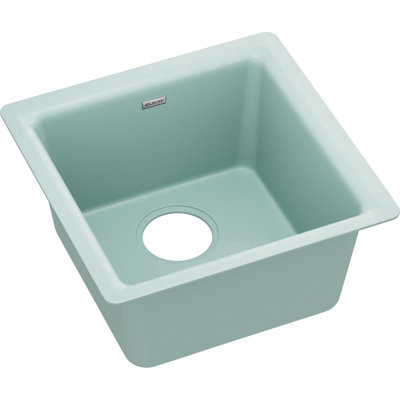 Évier de bar à double fixation l 16 po x l 16 po Quartz Luxe