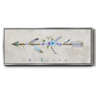 Boho Arrow I- Framed Canvas