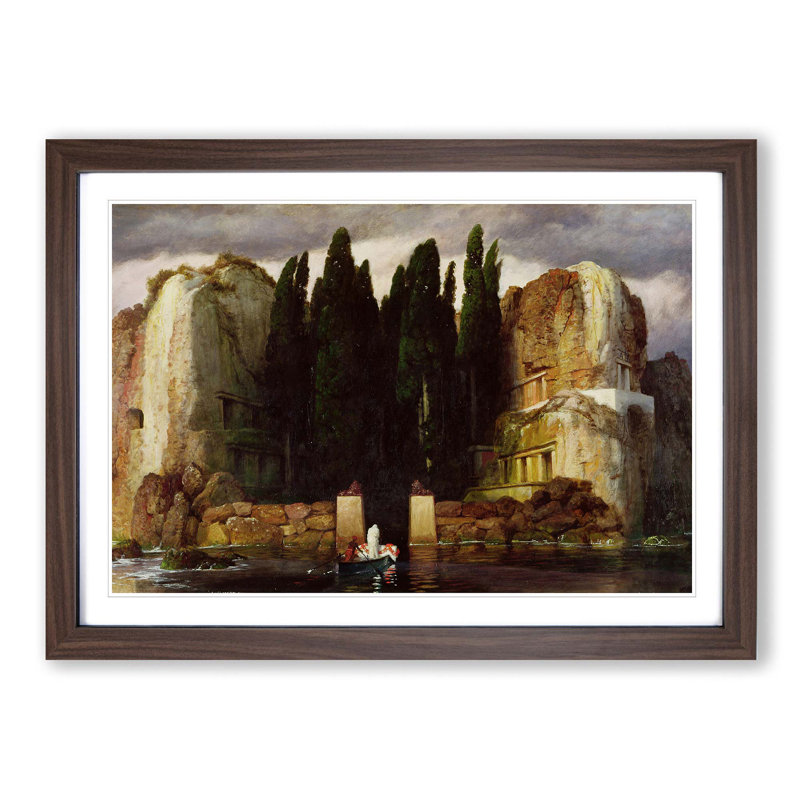 Arnold Bocklin - Single Picture Frame Painting, Walnut