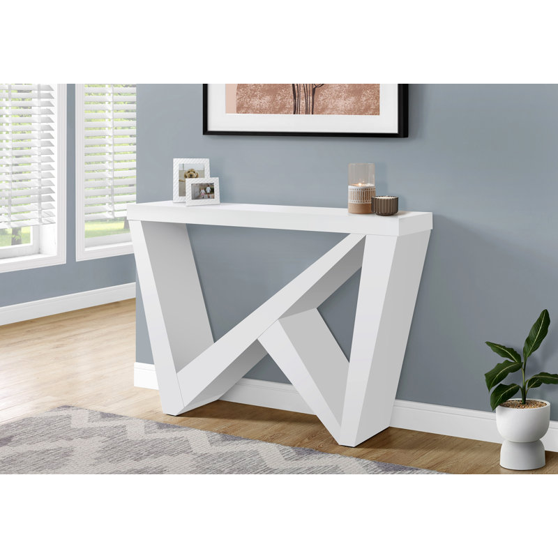 Table d'appoint, console, vestibule, étroit, canapé, Blanc