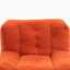 Canapés confortables en velours, fauteuil à billes rouge avec mousse à mémoire de forme pour les salons modernes