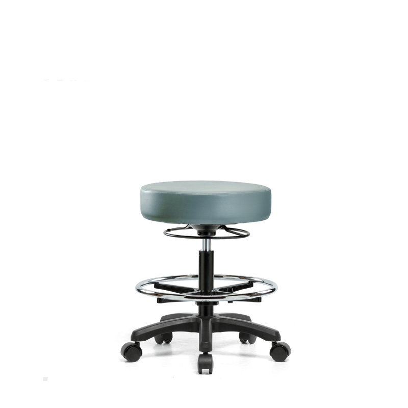 Tabouret de laboratoire en vinyle, Roulettes, Tempête