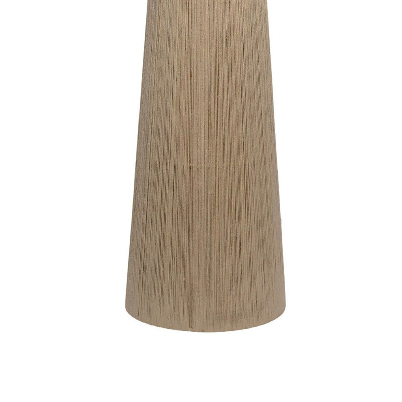Lampe d'appoint Teny, abat-jour fuselé, base en jute brun 61 po