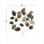 Bronze Metal Textured Leaf Wall Décor with Multiple Shades 29.5" x 1.5" x 32.5"