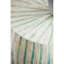 Tabouret d'appoint cylindrique crème et vert Capiz