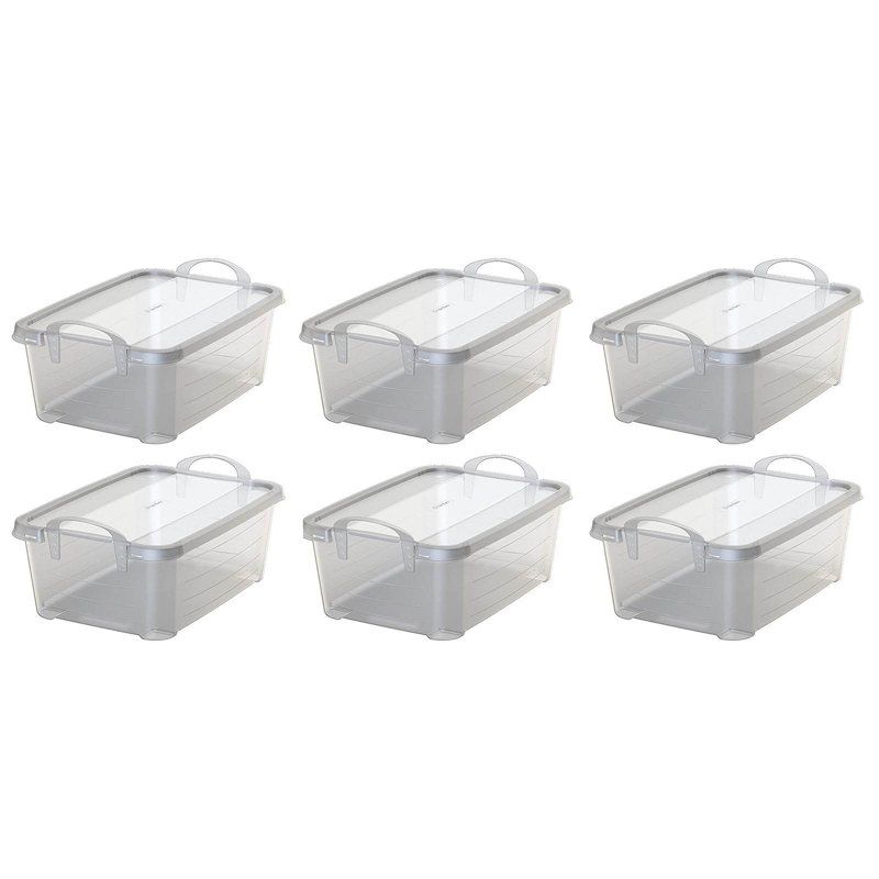 Life Story 55 Quart Stackable Home Organization Lidded Storage Container, White, 14 qt.