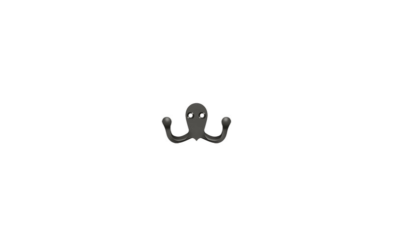 Wall Hook, Oil-Rubber Bronze