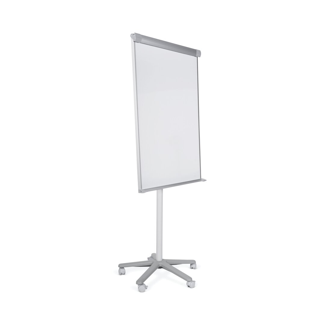 Bi-Office klassisches mobiles magnetisches Flipchart, grau, 70 x 100 cm