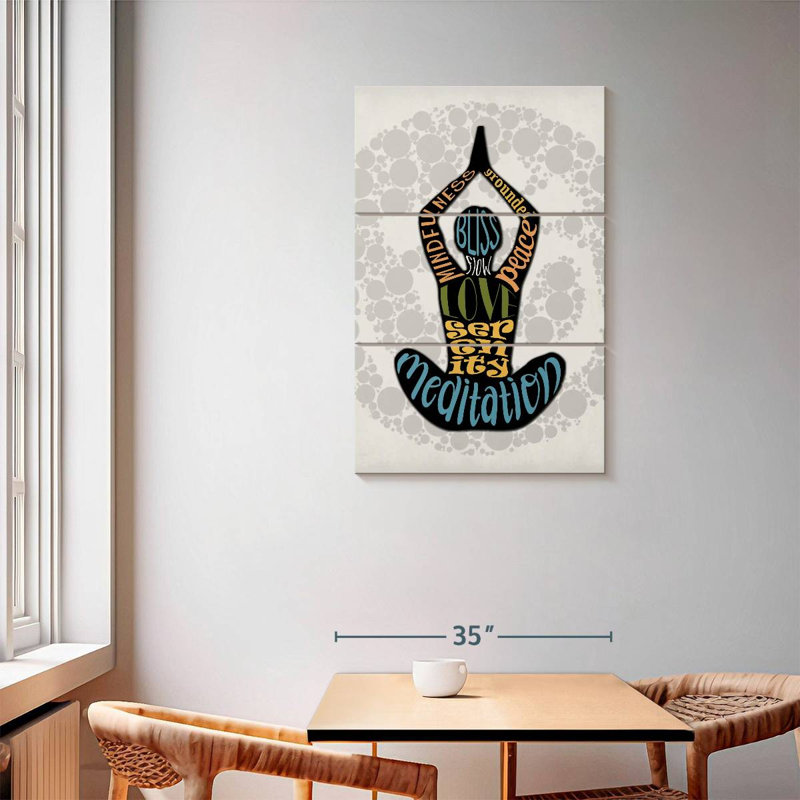 Senne Mindfulness Typography, 57" H x 36" W