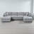 Larralde Upholstered Sectional Modern Large U-Shape Sectional Sofa, 2 Large Chaise with Storage Space for Living Room, 2 Lumbar Support Pillows-1250573353