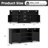 70.8" Modern Black Led Tv Stand With Adjustable Shelves-6385977
