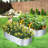Galvanized Raised Garden Bed Silver-9131095