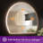 Arto Arch Lighted Backlit Anti-Fog Bathroom Vanity Mirror-1399235417