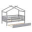 Lit en bois avec couchette-1076371915
