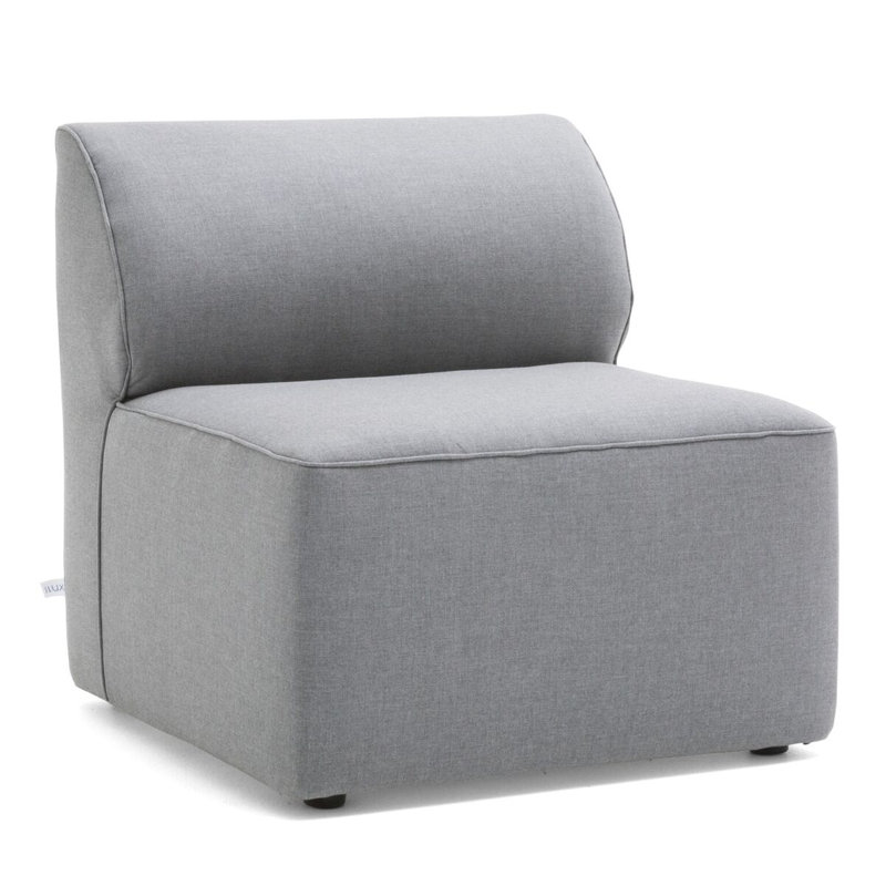 Big Joe Patio Armless Chair, Cast Slate Sunbrella