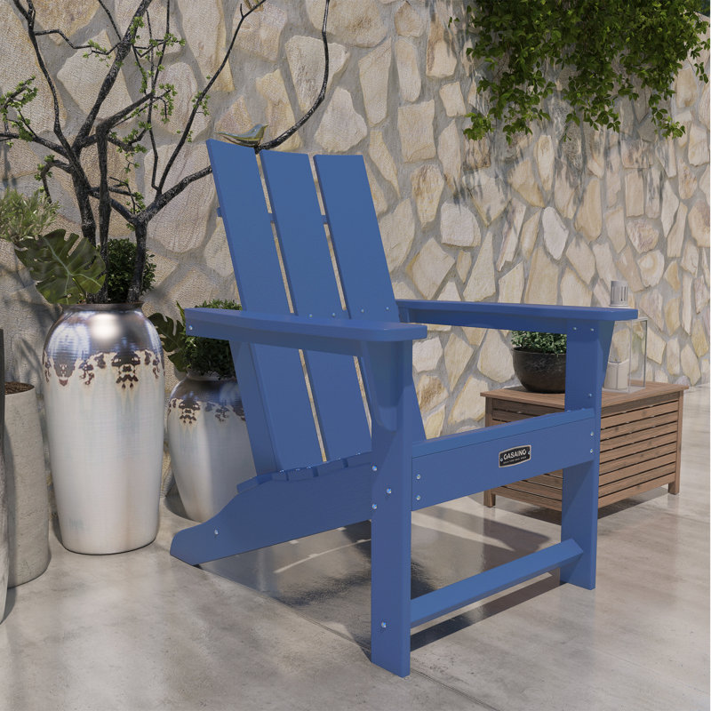 Chaise Adirondack pour l'extérieur, Bleu