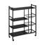 Multi-tiered Kitchen Microwave Storage Rack with Wheels-1587496959