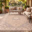Tapis Meadow traditionnel à médaillon, style persan, gris crème, ivoire, beige, rose, lavable à la machine, antidérapant, à poils courts, pour l'intérieur et l'extérieur, adapté aux animaux domestiques, idéal pour le salon, la chambre, la salle à manger, l'entrée, le couloir ou le bureau.-1582206027