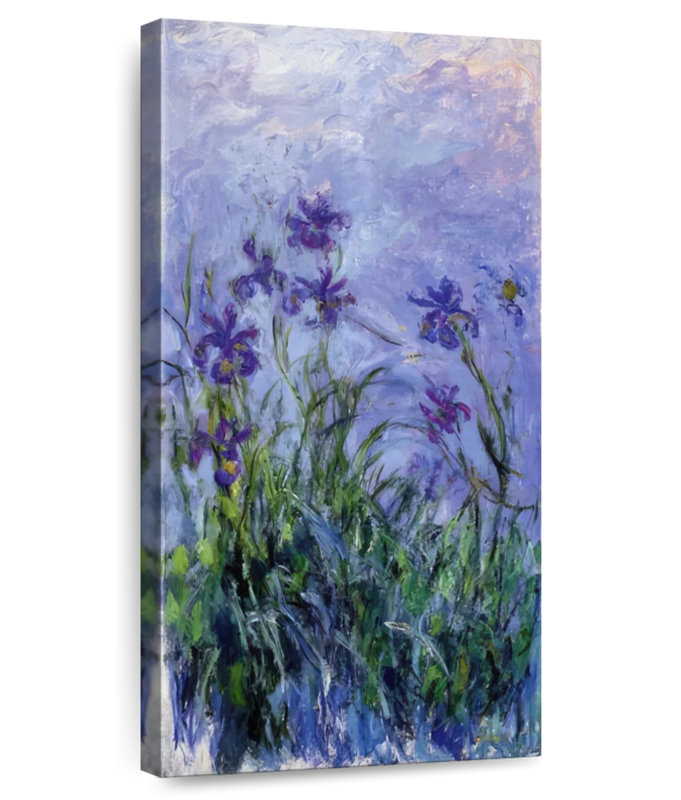 Harnek Purple Irises 1914-17, 42" H x 21" W