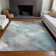 Machine Washable Indoor/Outdoor Claudian ACN1540 Teal Rug