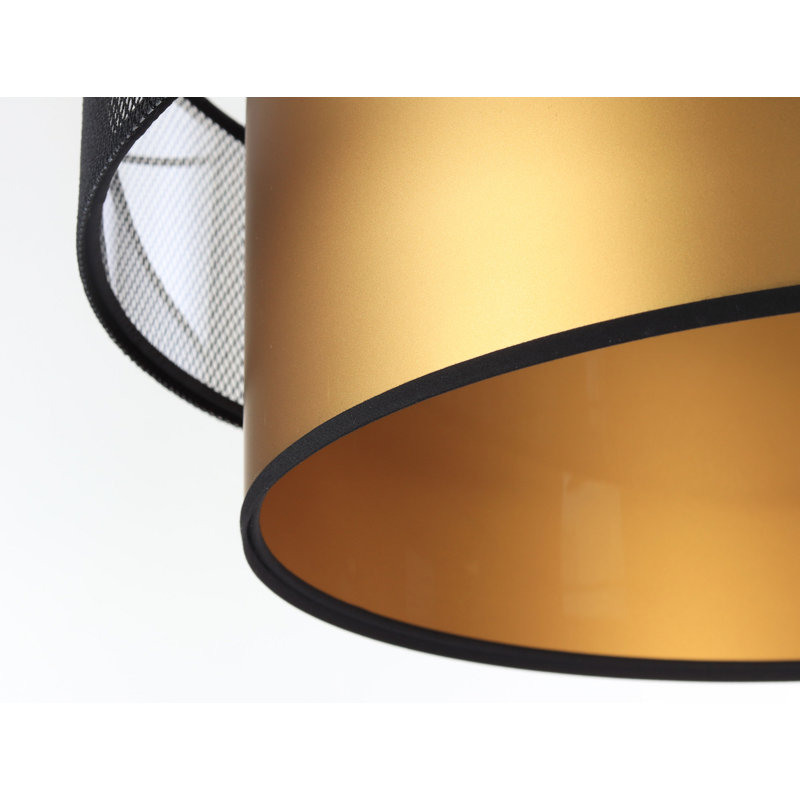 Kawamoto 1 - Light Silver Drum Pendant, Golden