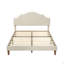 Grand lit plateforme tapissier avec tête de lit ajustable
