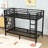 Full XL Over Full XL Metal Bunk Bed With Guardrails And Ladder-146231324-146231323