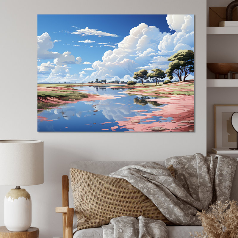 «Japanese Golf Course Landscape Harmony II», reproduction sur toile, Toile tendue, H 12 po x l 20 po