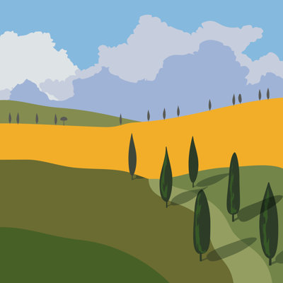 Arletta Landscape - Wrapped Canvas Print