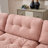 Deep Seat Sectionals, Wood Frame Modern Pink L Shaped Sofa For Home