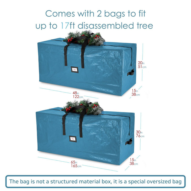 Ensemble de rangement de Noël H 30 po x l 65 po x P 15 po, Petit et grand