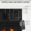 Balconera 100cm W White Electric Fireplace