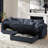 Brandee 104"W 2 - Piece Reversible Corduroy Sectional Sofa Chaise with Storage-96600088