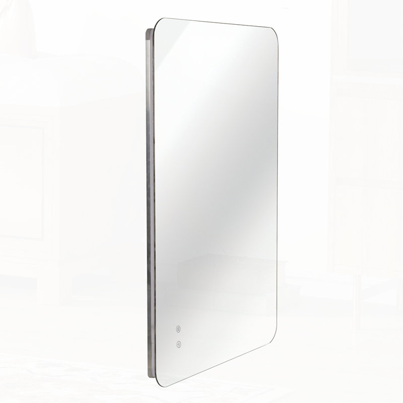 Rectangular Backlit Mirror Bathroom