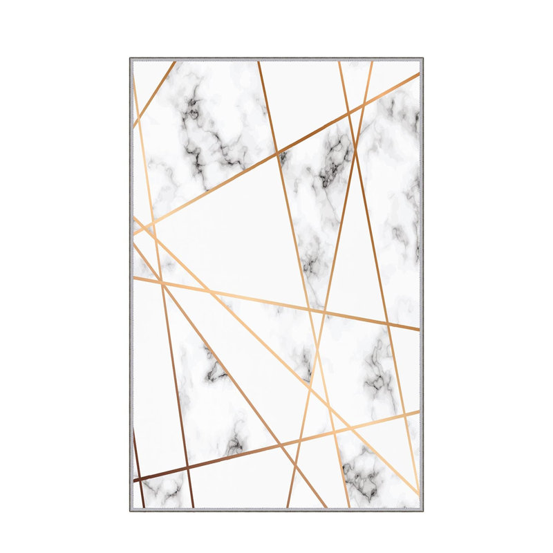Non-Slip Hall Carpet, 3.3 x 9.8 ft, 100% Polyester, 0.4 in Pile Height, Antibacterial & Machine Washable | 3D Digital Print, Durable Woven Design, Perfect for Home & Office, Easy Care & Maintenance