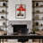 Single Light Distressed Red Farmhouse Industrial Bowl Pendant Light With Bulbs