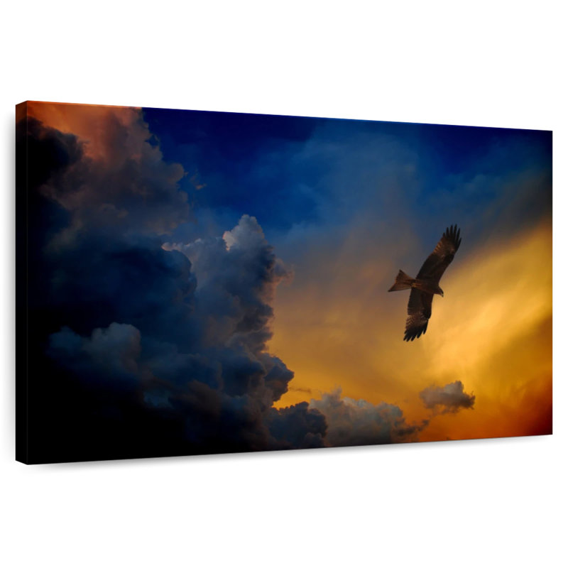 Brampt Twilight Flying Eagle, 26" H x 39" W