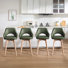 Tabouret de comptoir pivotant en simili cuir Ashwell
