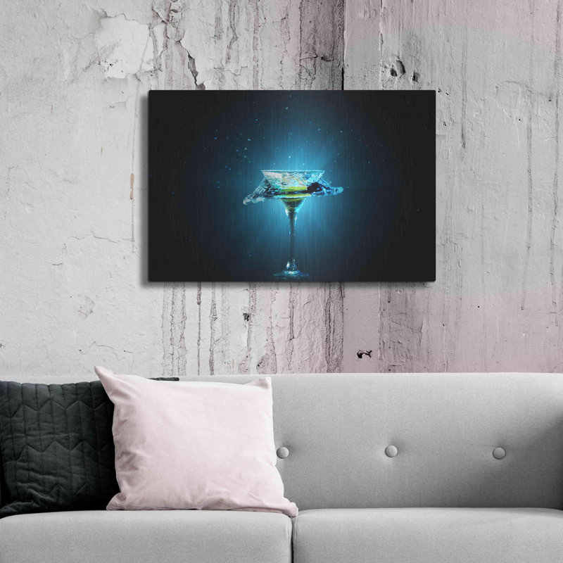 «Dreamy Blues Splash» par Luxe, H 24 po x l 36 po