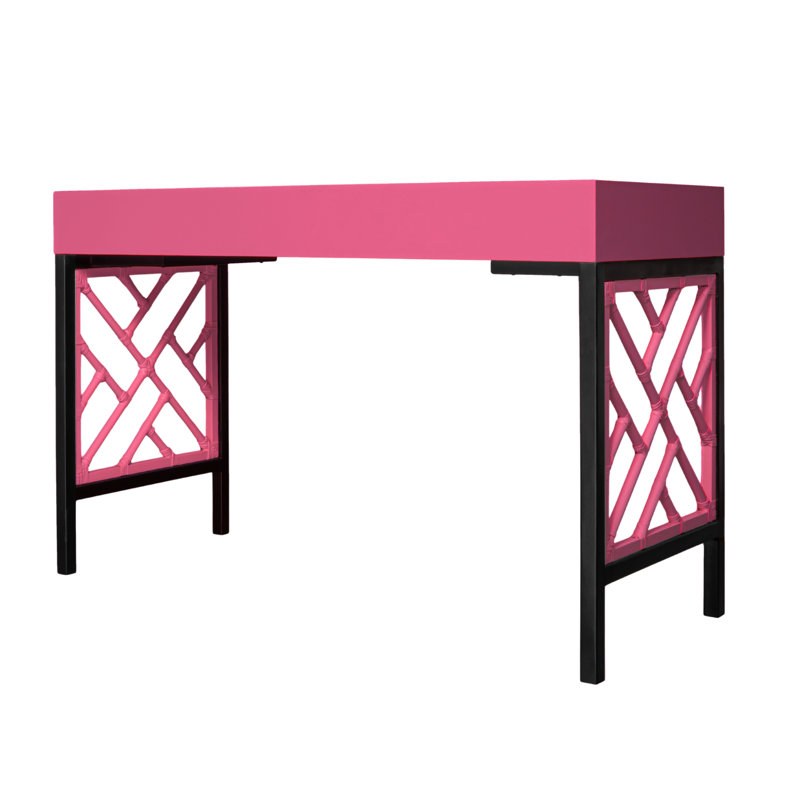 Chippendale Writing Desk, Hot Pink