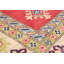 Tapis unique en laine noué à la main rouge Gazni des années 2010 de 6 pi 11 po x 9 pi 8 po Qaiden
