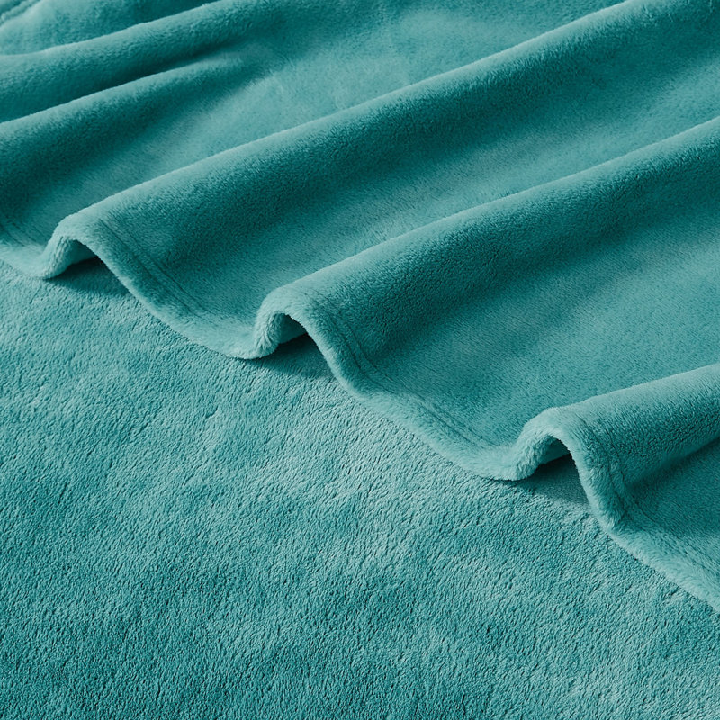 Jeté 50 x 70 Fifth Avenue Lux Plush, Bleu sarcelle