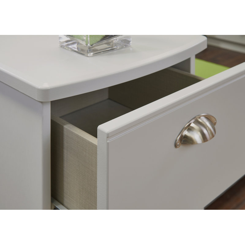 Fully Assembled Murier 4 Drawer Chest, Grey Matt/Grey Matt