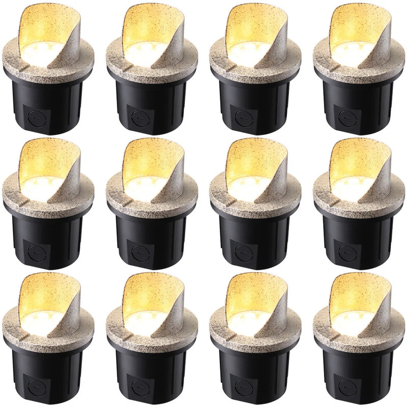  Integrated LED Aluminium Well Light, Pebble Gray