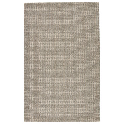 Geremia Plaid Area Rug in Gray