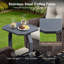 Ensemble de conversation pour 2 personnes avec table d'appoint-1576294768